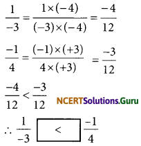 NCERT Solutions for Class 7 Maths Chapter 9 Rational Numbers Ex 9.1 26