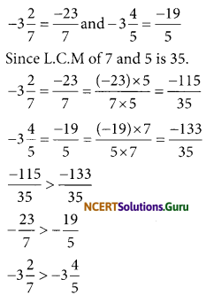 NCERT Solutions for Class 7 Maths Chapter 9 Rational Numbers Ex 9.1 32