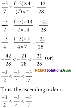 NCERT Solutions for Class 7 Maths Chapter 9 Rational Numbers Ex 9.1 34