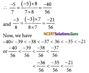 NCERT Solutions for Class 7 Maths Chapter 9 Rational Numbers InText Questions 3
