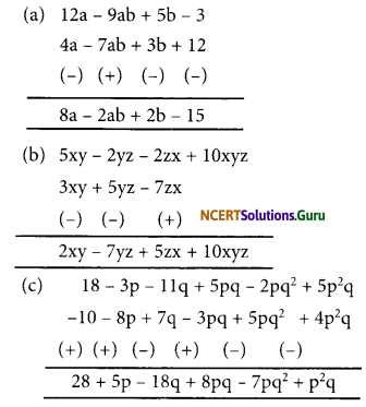 NCERT Solutions for Class 8 Maths Chapter 9 Algebraic Expressions and Identities Ex 9.1 Q4