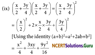 NCERT Solutions for Class 8 Maths Chapter 9 Algebraic Expressions and Identities Ex 9.5 1