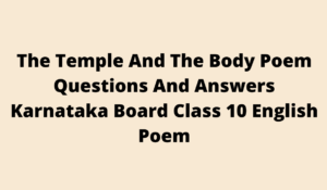 The Temple And The Body Poem
