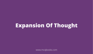 Expansion Of Thought