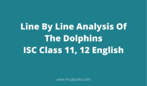 Line By Line Analysis Of The Dolphins 