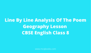 Line By Line Analysis Of The Poem Geography Lesson 