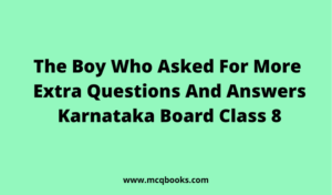 The Boy Who Asked For More Extra Questions And Answers 