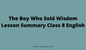 The Boy Who Sold Wisdom Lesson Summary