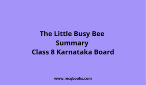 The Little Busy Bee Summary 